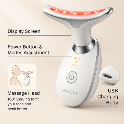 SKINVIBE PRO 7-in-1 LED Facial Sculptor